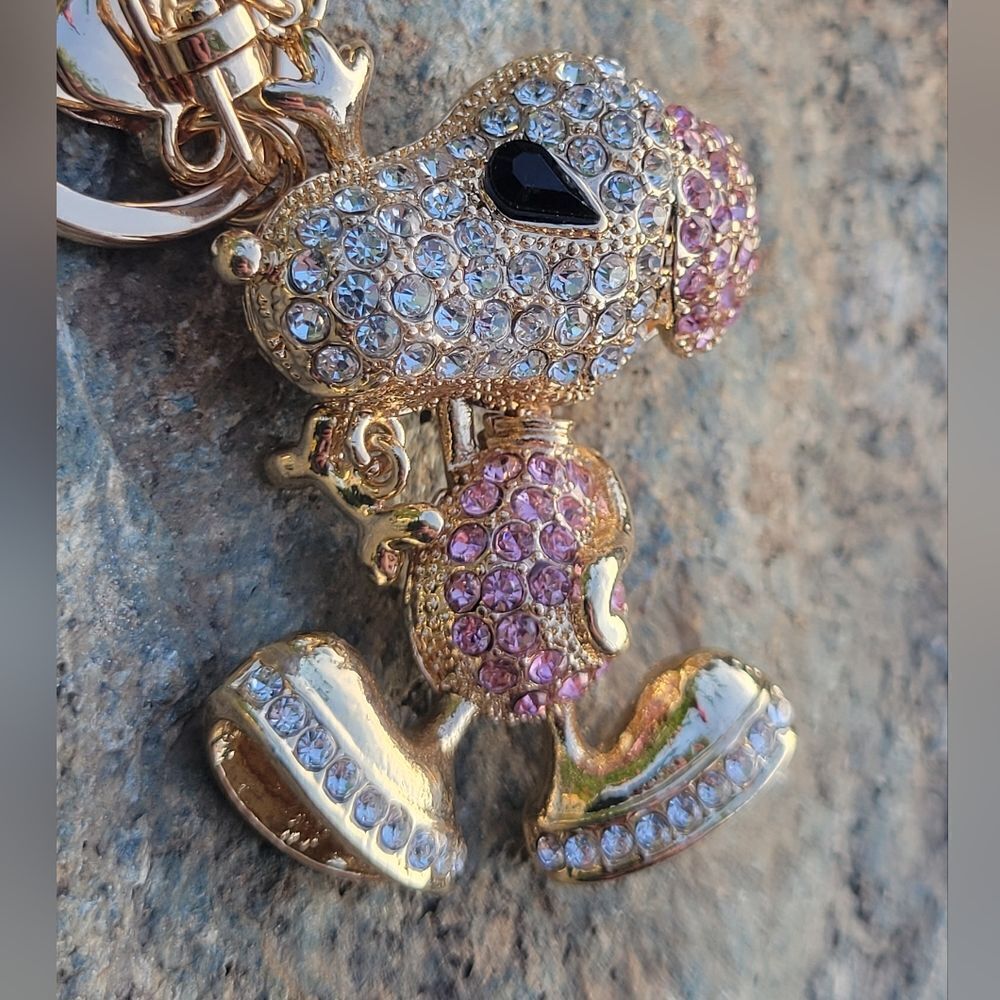 Austrian Crystal Dog Keychain‎ - Picture 7 of 8